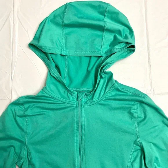 Live Love Dream Green Long Sleeve Hoodie Workout Shirt Size XS - Picture 3 of 11